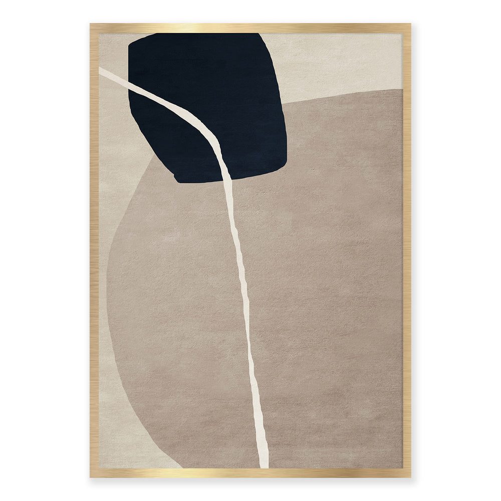 Black Stone Abstract Wall Art