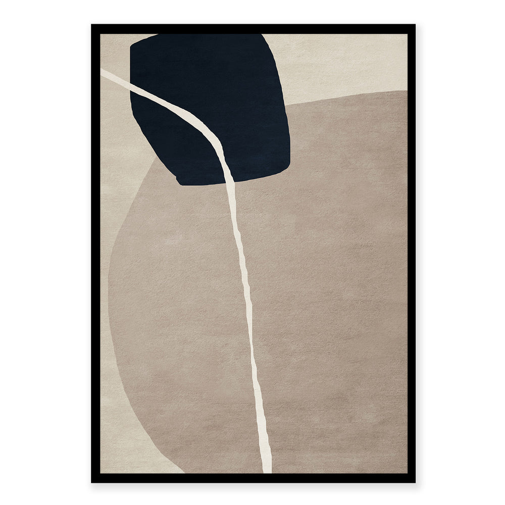 Black Stone Abstract Wall Art