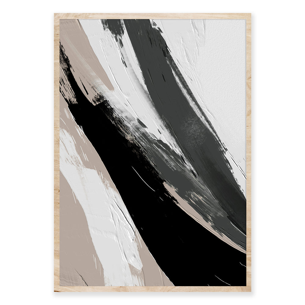 Brush Strokes Abstract Wall Art 01